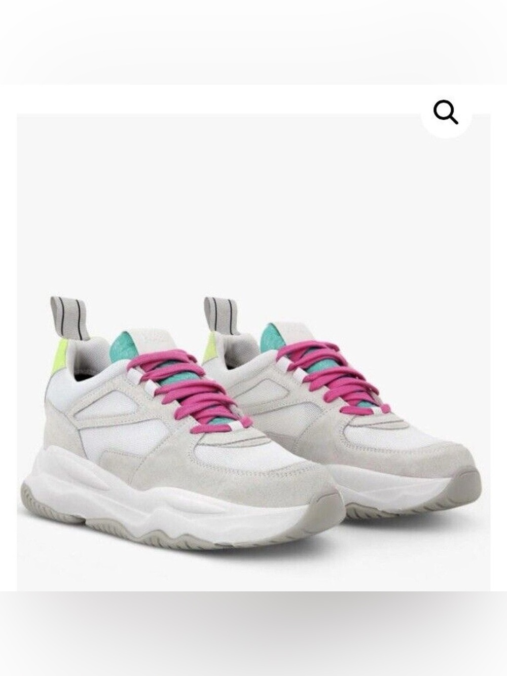 Luke Dogma Lemon and Lime Suede Chunky Sneakers